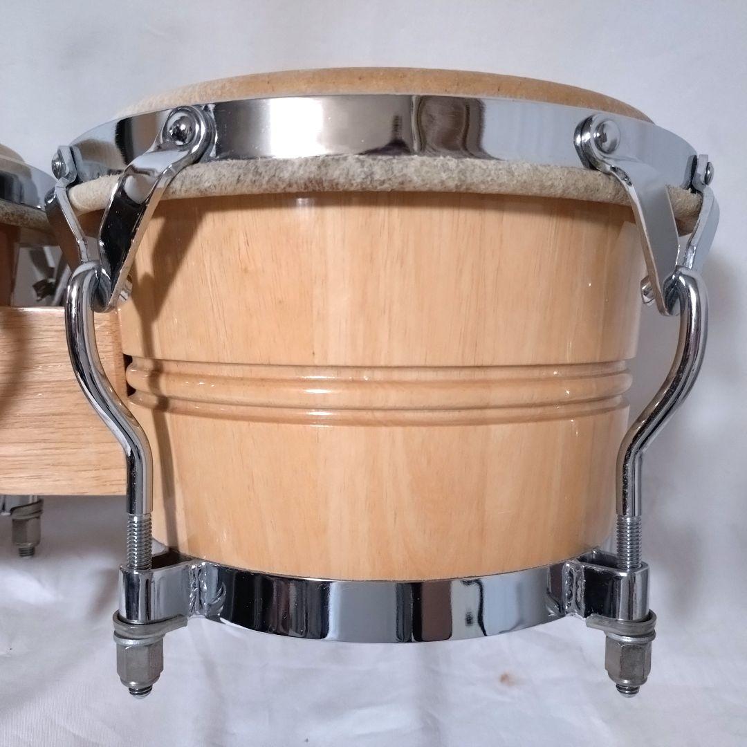 Pearl ホワイトウッドボンゴ スタンド セット BG-209W 本皮 パール