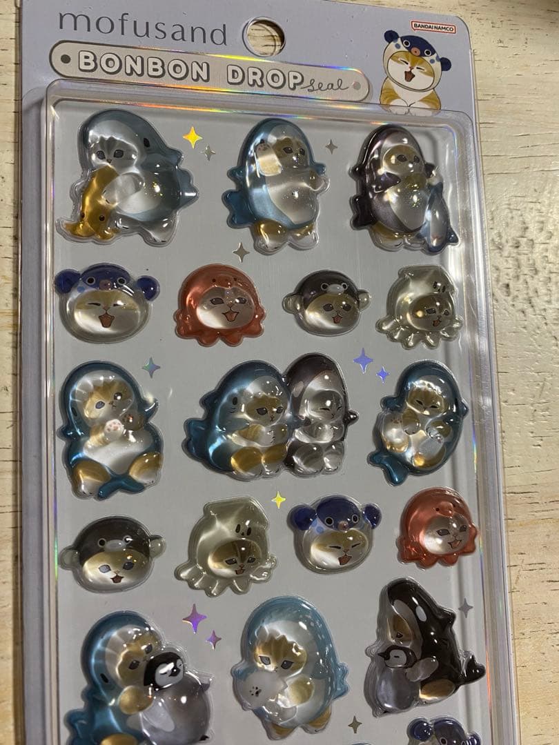 モフサンド　ボンボンドロップシール mofusand ボンボンドロップシール 2柄 [M便 1/6] : おなまえ工房