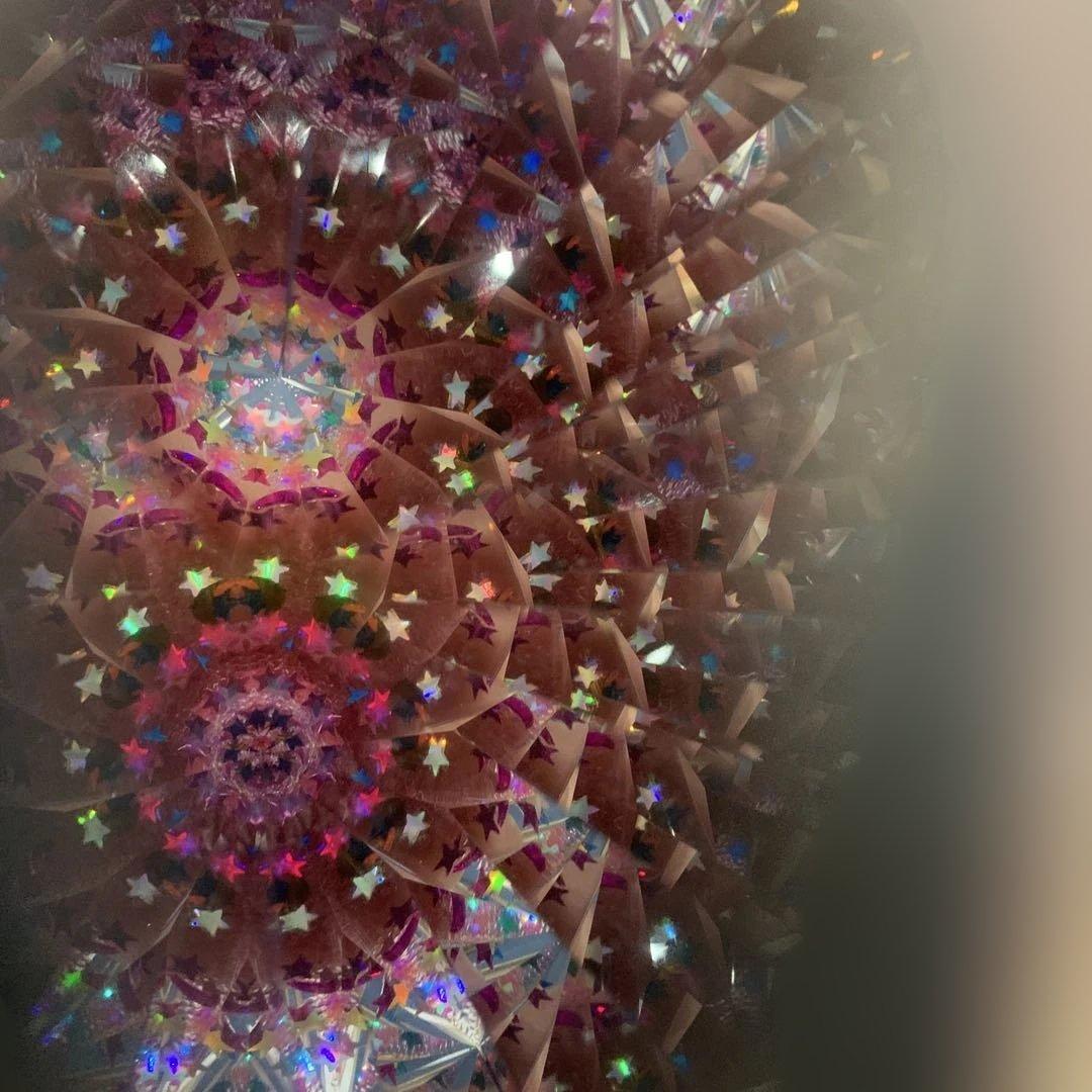 オイル式ステンドグラス万華鏡 カレイドスコープ ワンドスコープ