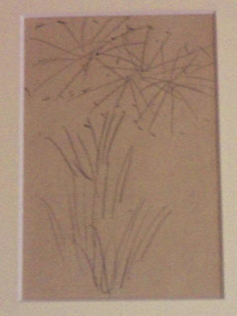 ★巨匠★栃木の画壇★川島理一郎【デッサン画／花火／２枚まとめて】本人手紙付き