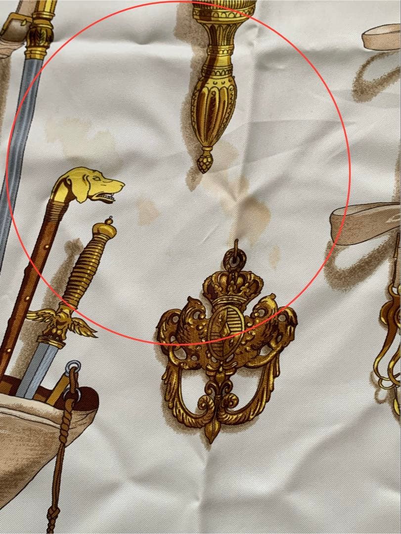 HERMES エルメス スカーフ カレ90 シルク 蒸気船 ヴィンテージ レア