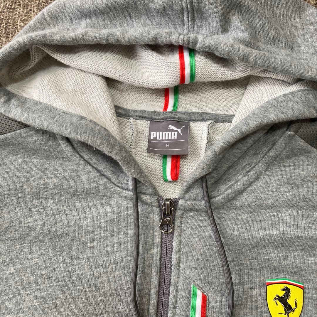 Puma Ferrari グレー パーカー M プーマ フェラーリコラボ - メルカリ