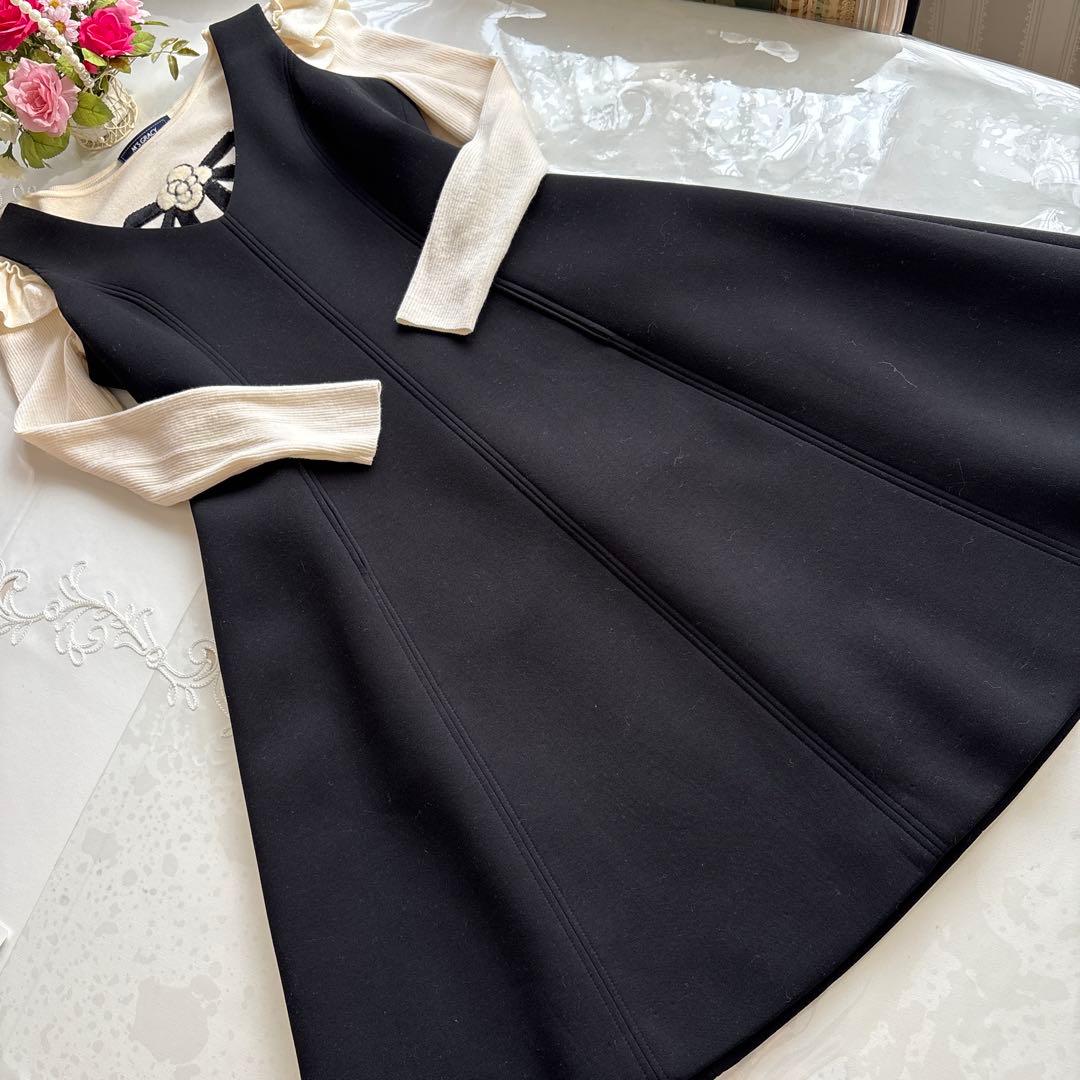 エムズグレイシー カタログ掲載お色違いスパンコール刺繍カメリア