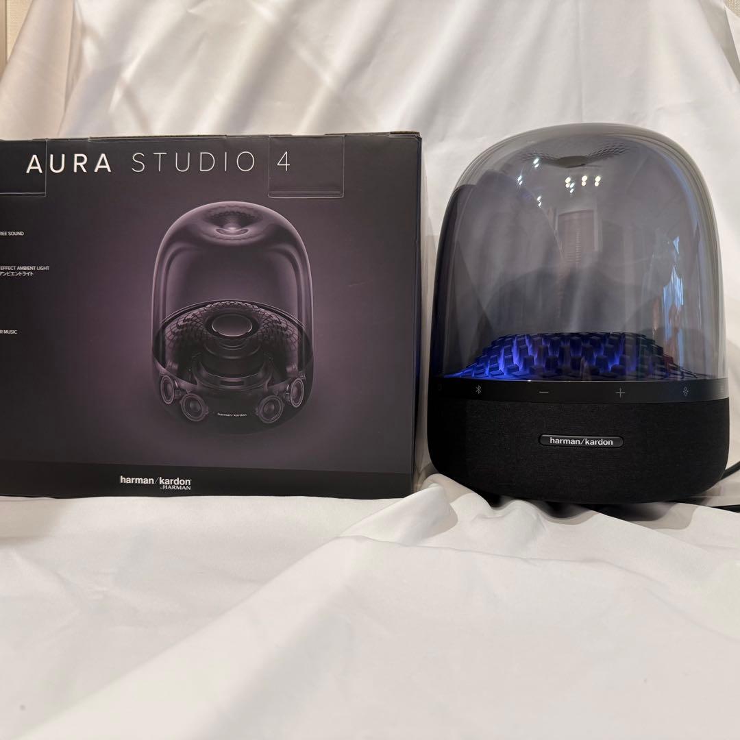 【美品】Harman Kardon AURA STUDIO 4 ハーマンカードン ハーマンカードンのアイコニックなワイヤレススピーカー“AURA STUDIO 4