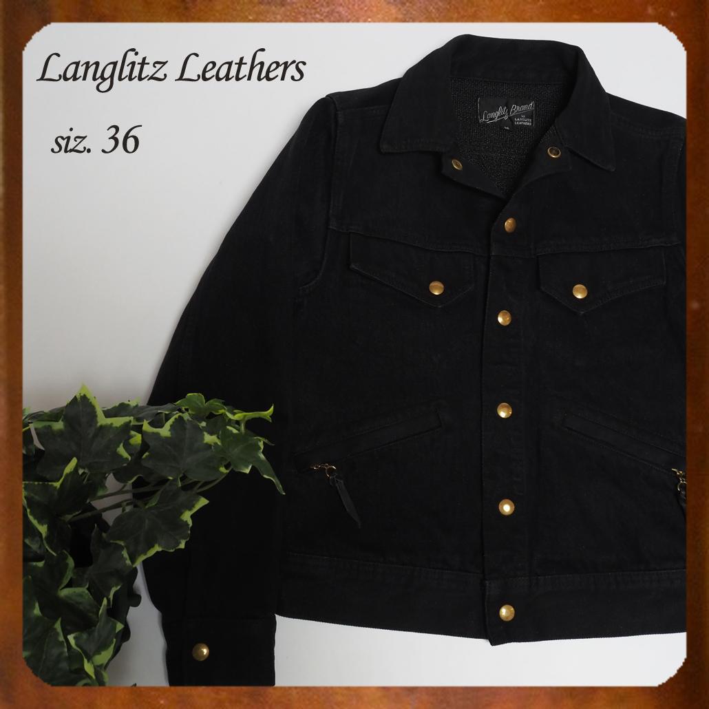 Langlitz Leathers ケブラーライディング ジャケット 黒S 短丈 楽天市場】ラングリッツレザーズ Langlitz Leathers 13.5oz ブラック