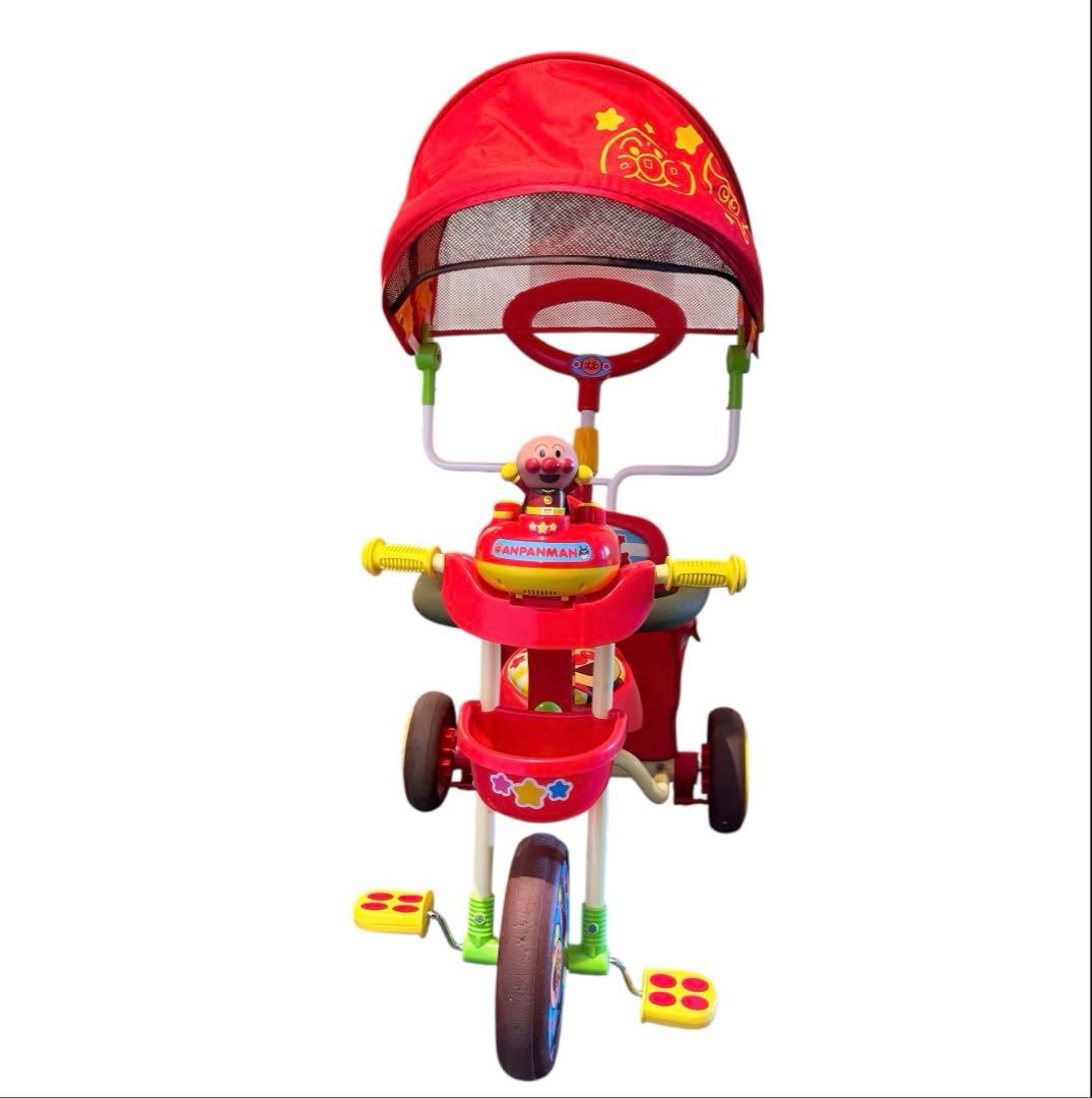 アンパンマン デラックスII三輪車 サンシェード&足置きステップボード