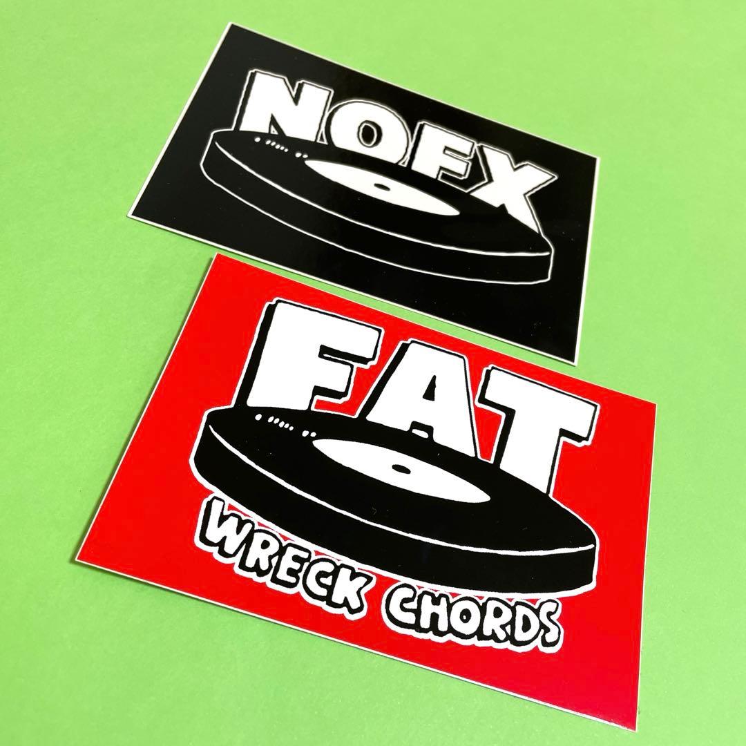 NOFX & FAT WRECK CHORDS ステッカー 2枚セット ① - メルカリ