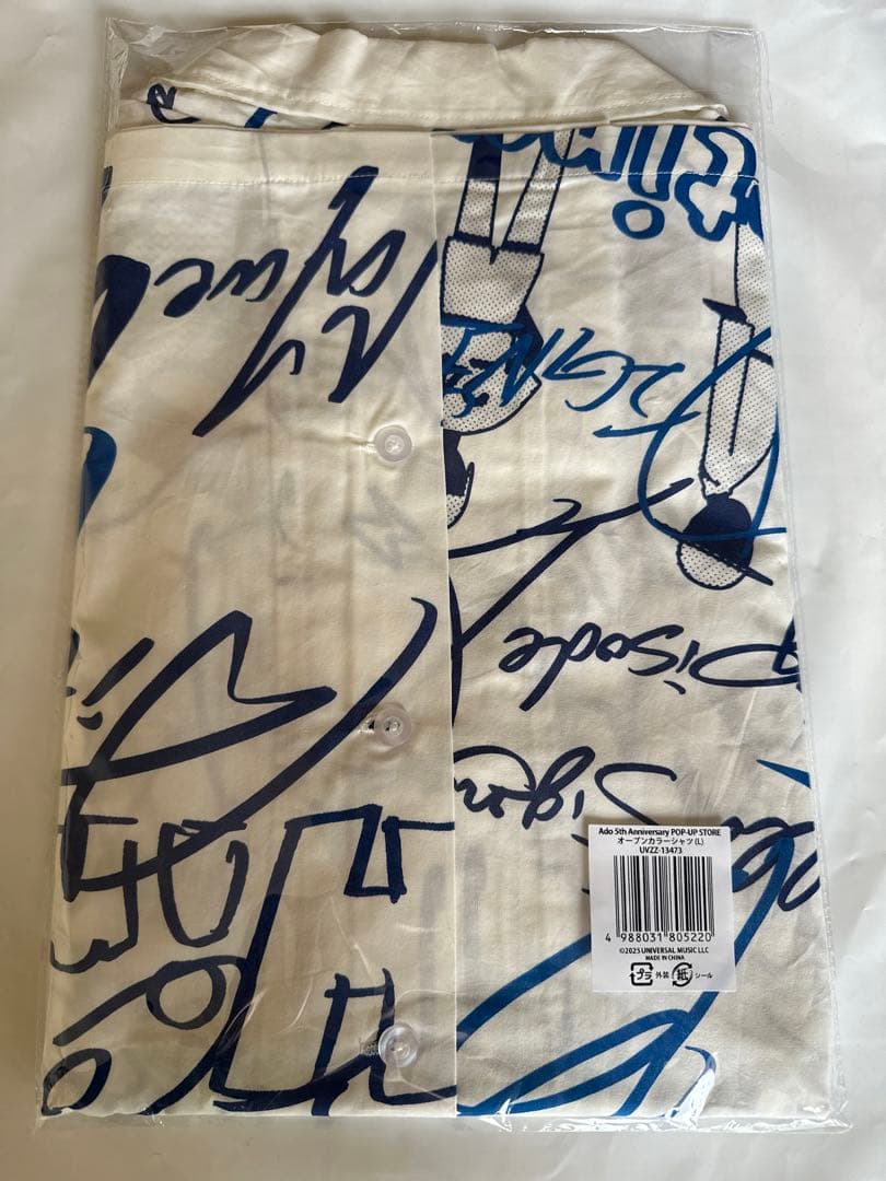 【新品】Lサイズ Ado 5th POPUP-STORE オープンカラーシャツ