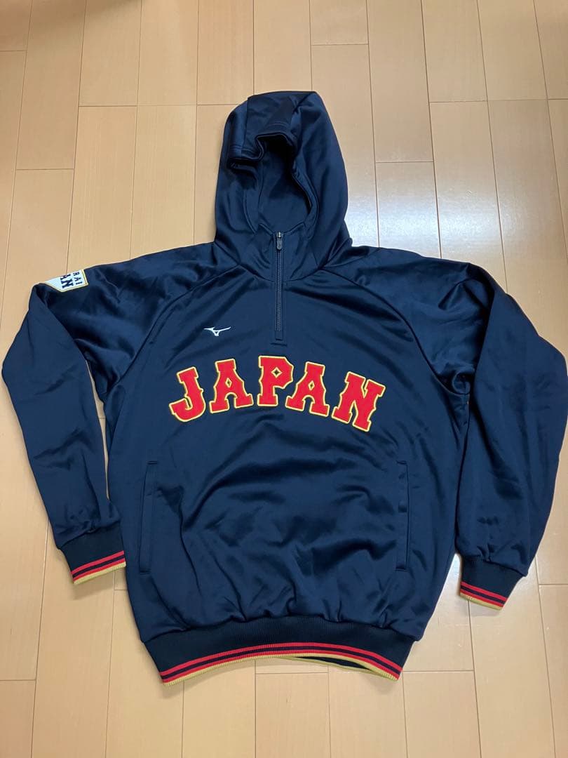 侍ジャパン　レプリカ　パーカー　2023年　ユニフォーム　WBC M 優勝記念 2023WBC侍ジャパン 野球 日本代表優勝記念パーカー サムライ