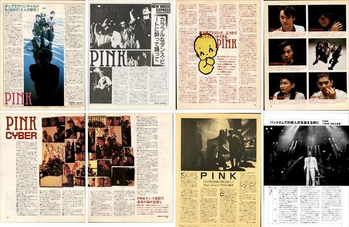 PINK 雑誌 切り抜き 74P ◆貴重！ほぼ欠けなし 福岡ユタカ ホッピー神山