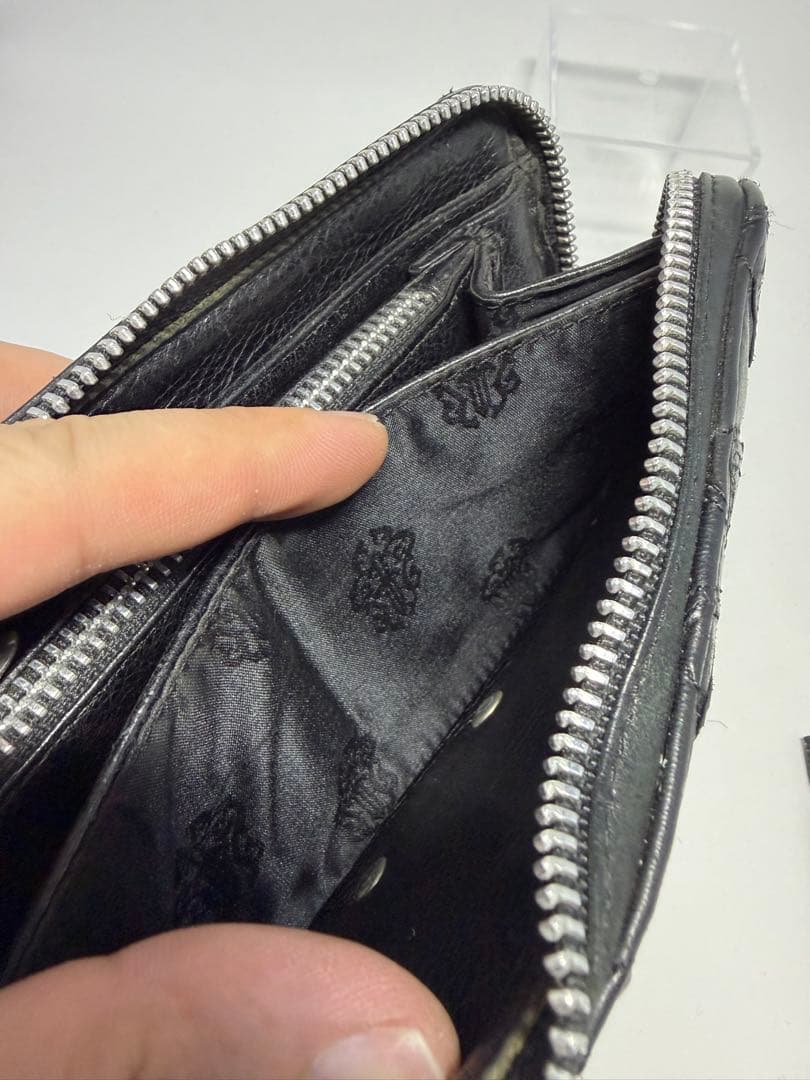 クロムハーツ CH長財布 キルティングブラックレザー インボイス原本