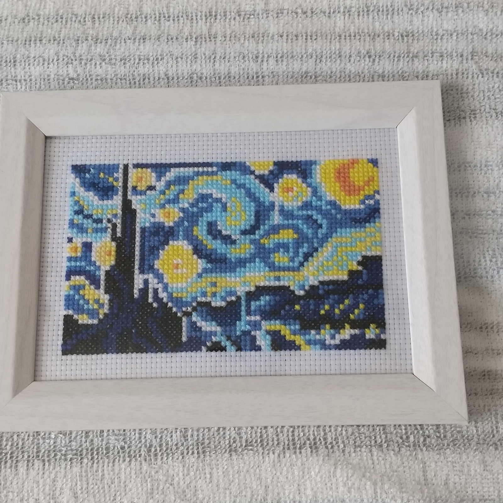 クロスステッチ刺繍ミニ額ゴッホの星月夜 - SURAIMU4250'S GALLERY