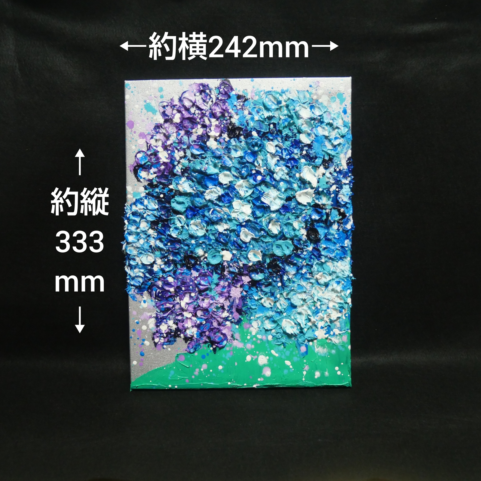 油絵 油彩 油彩画 絵 絵画 【梅雨の花】 - HR | minne byGMOペパボ