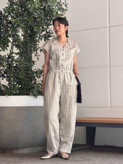 Steven Alan＞ストライプ オールインワン