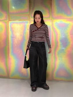 LAGUA GEM | GLOW FACE ストレートデニム (ストレート ) |SHEL'TTER