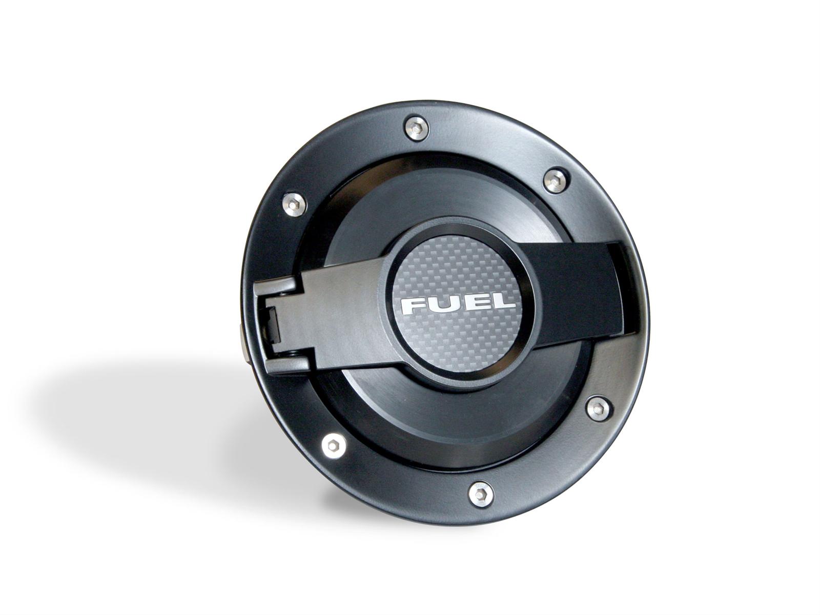 Drake Muscle Cars MO-210001-BLACK Drake Fuel Doors | Summit Racing