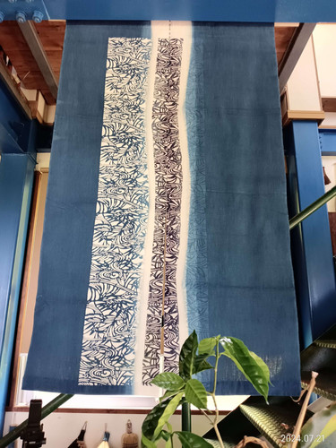 藍型染め暖簾一点物 | 藍布工房