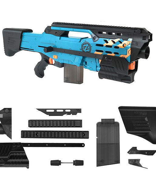 forgePH 3D Hulker Kit for Nerf LongShot | AK Blaster MOD