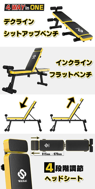WASAI MK600A フラットベンチ | 日本 | 株式会社和才 WASAI | 健康器具