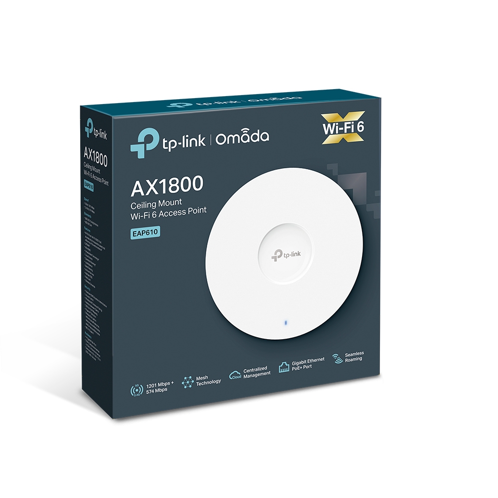 EAP610 | AX1800 Ceiling Mount WiFi 6 Access Point | Omada by TP-Link