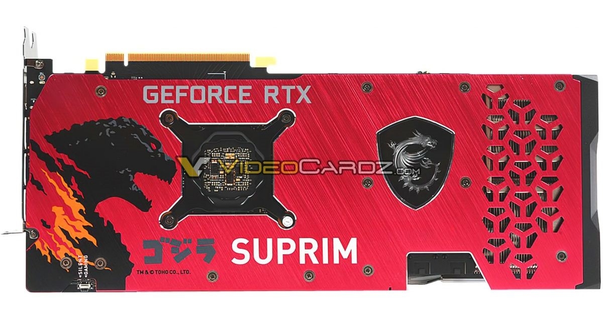 Check out the MSI GeForce RTX 3070 SUPRIM SE x GODZILLA graphics card