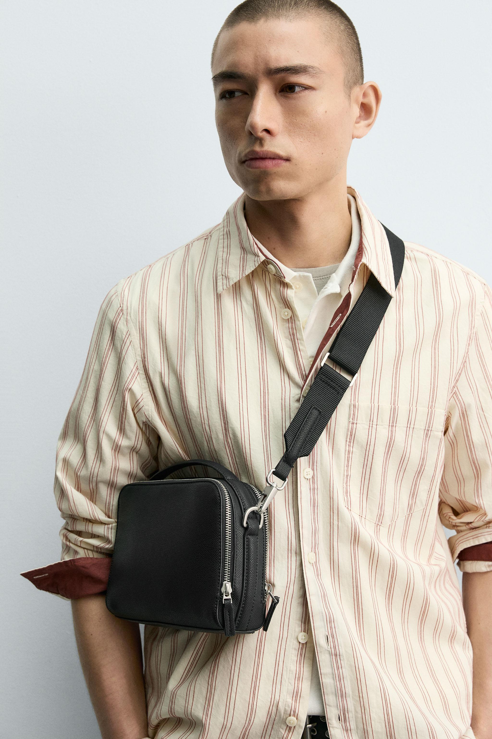 TEXTURED CROSSBODY BAG - Black | ZARA United States