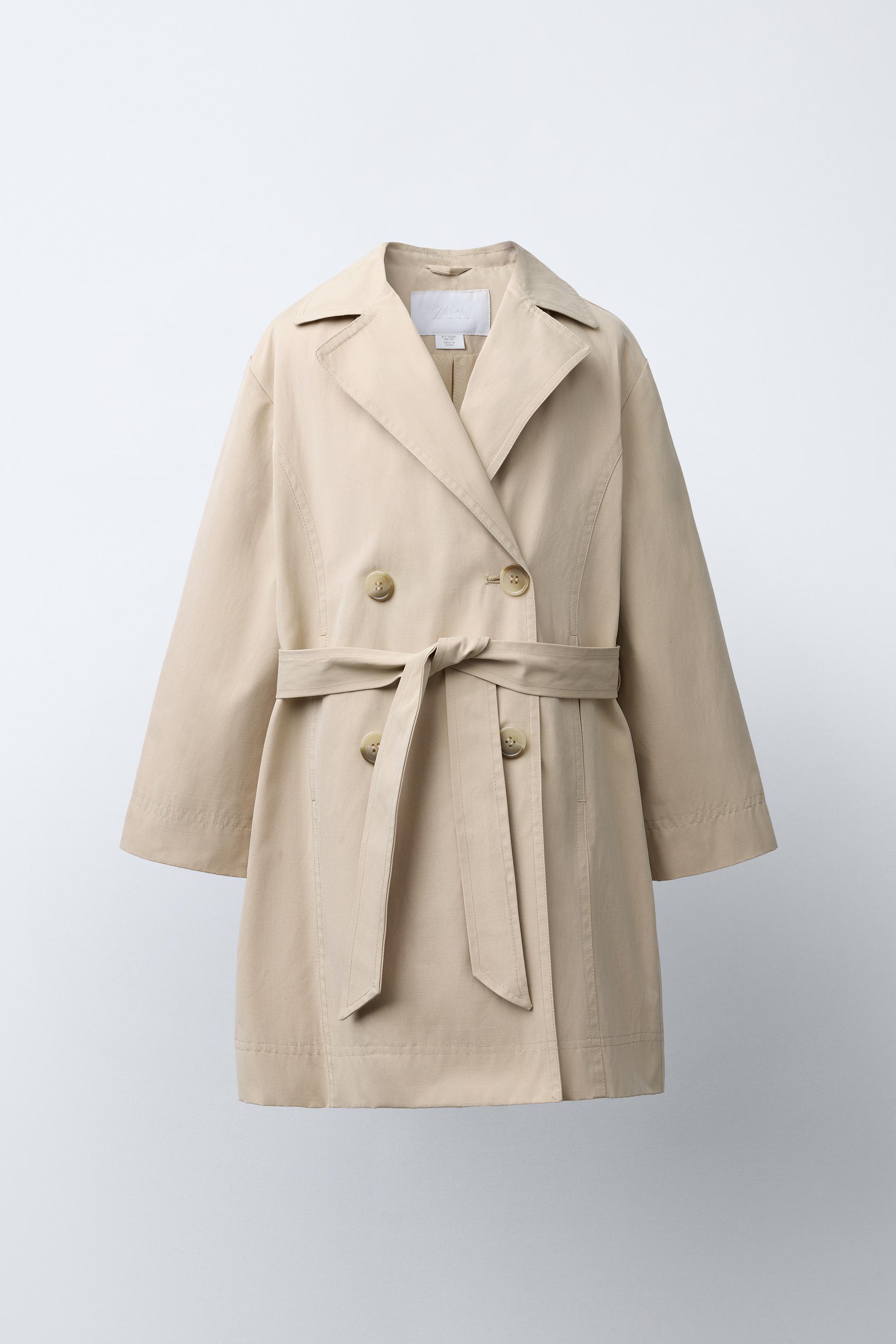 ロング丈トレンチコート - ゴールデンブラウン | ZARA Japan / 日本