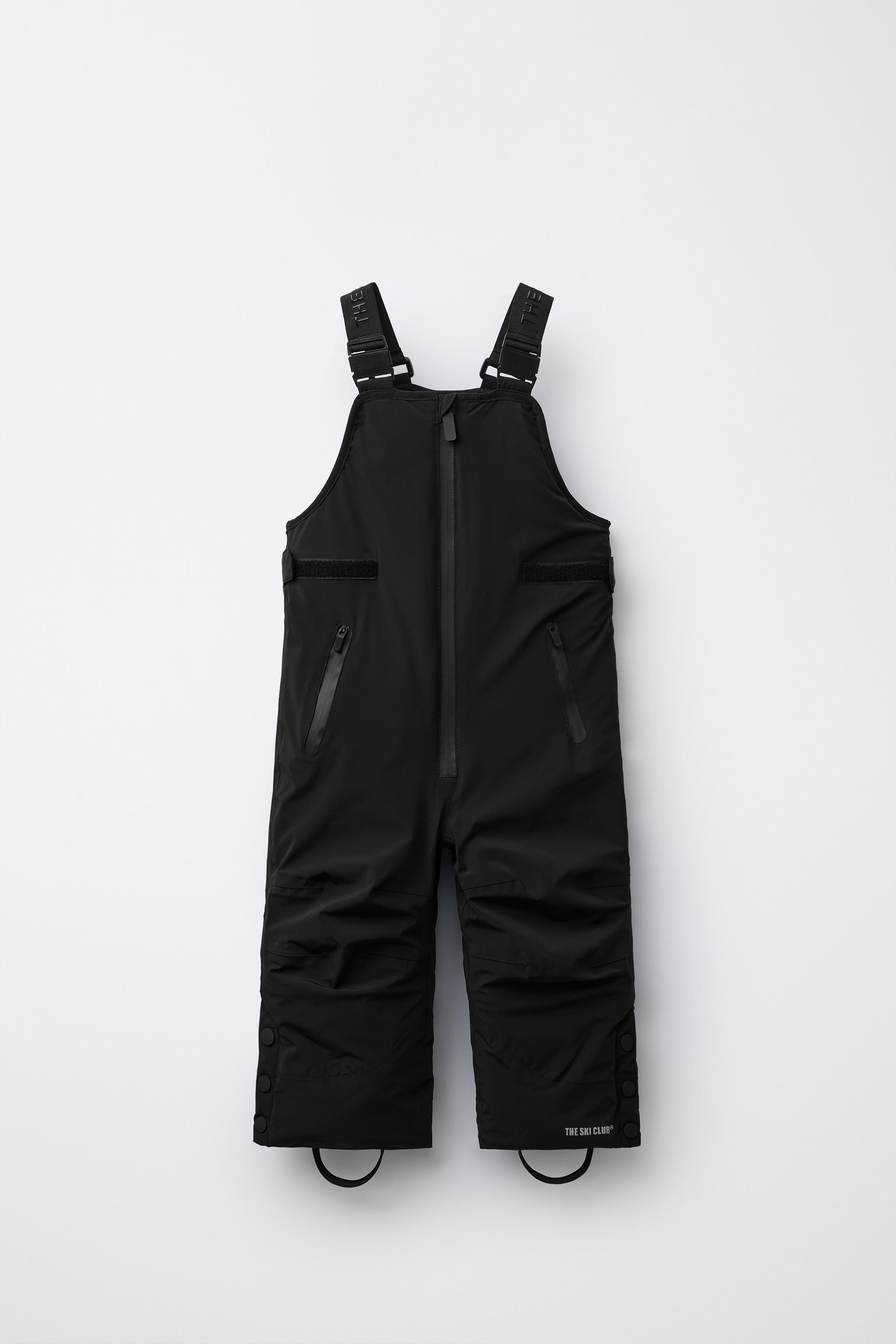 RECCO®システム搭載ポケット付き防水・防風ロングビブ スキー