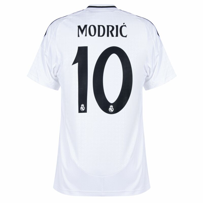 adidas Real Madrid Home Modrić 10 Jersey 2024-2025 (Official Cup