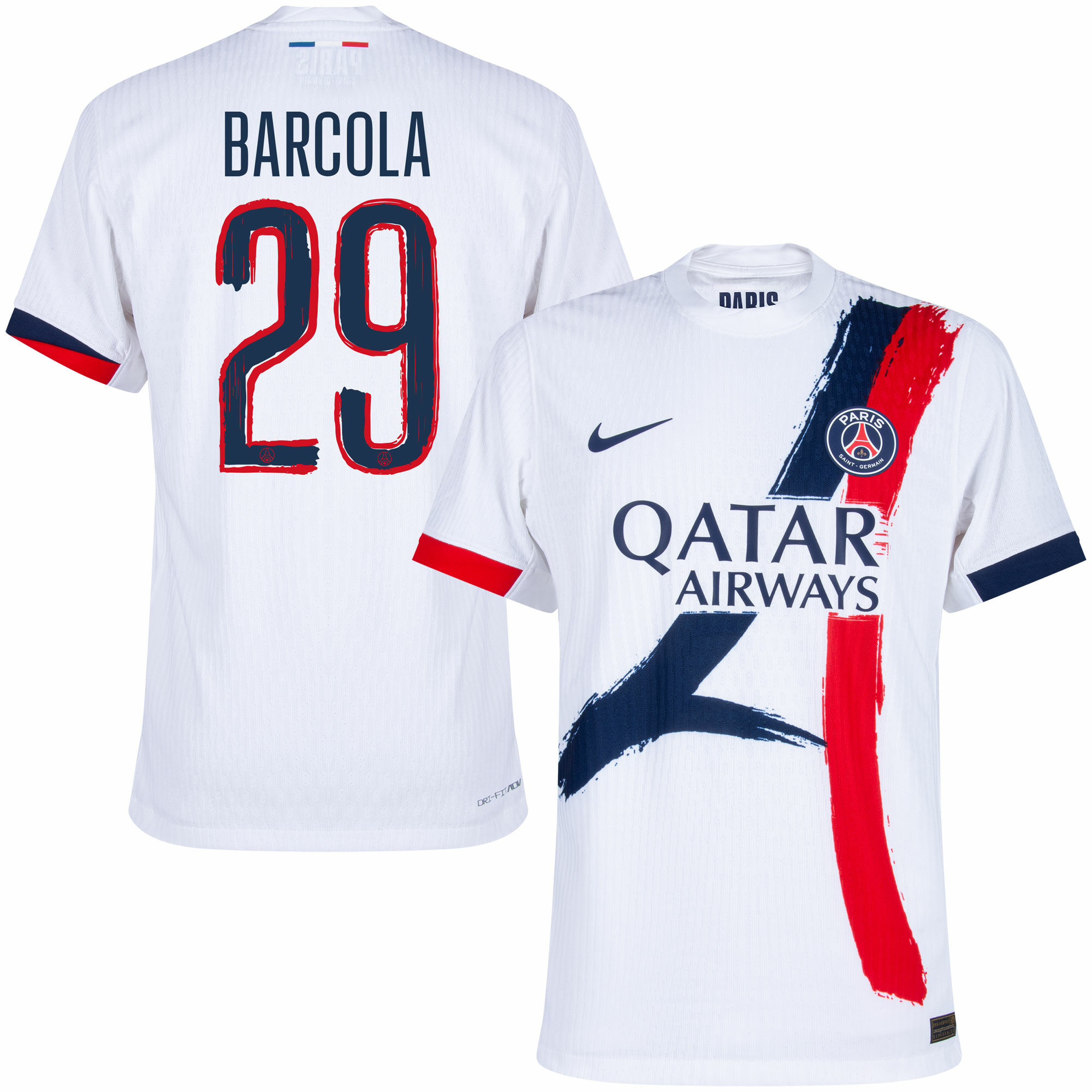 Nike PSG Dri-Fit ADV Match Away Barcola 29 Jersey 2024-2025