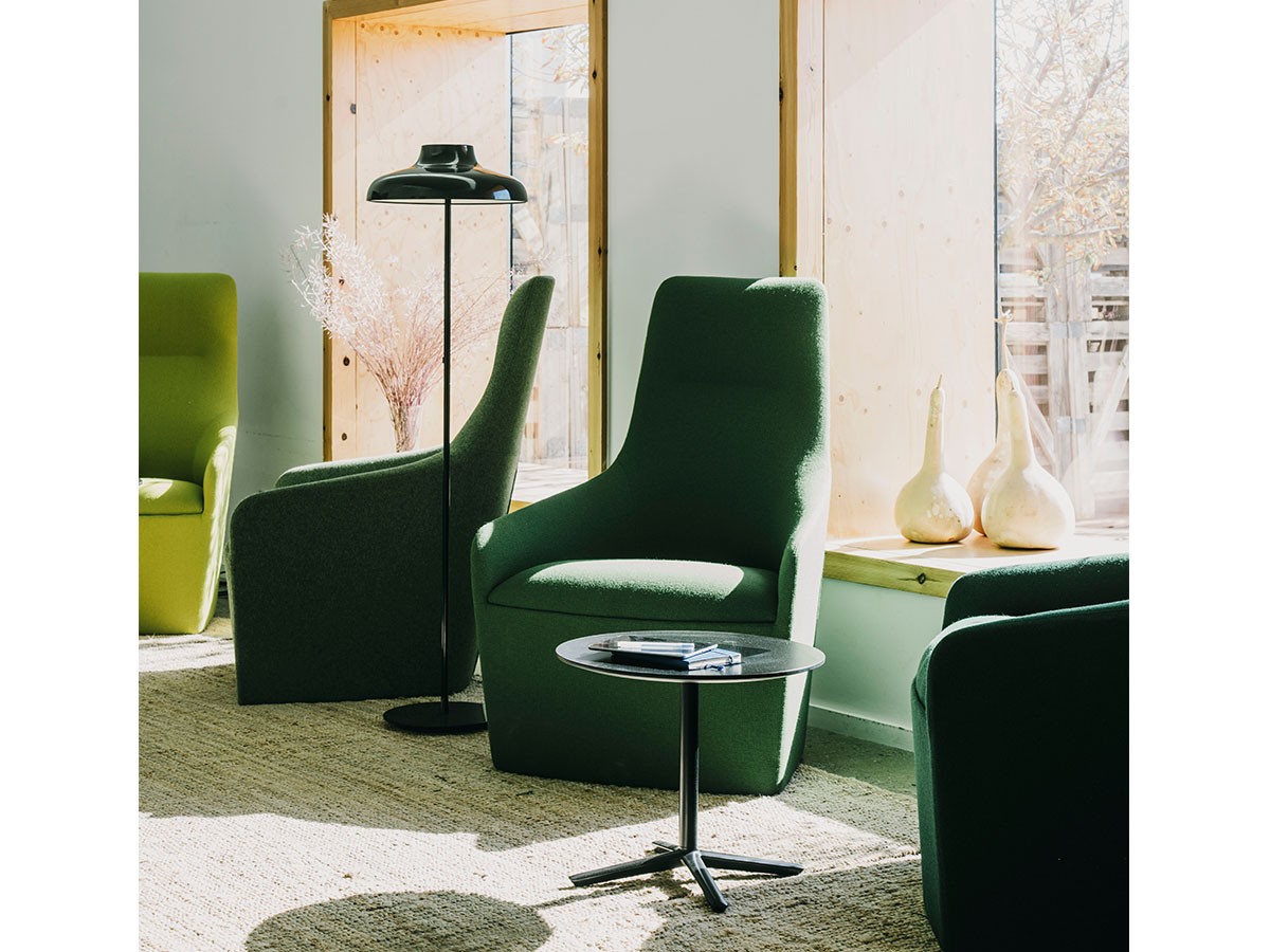 Andreu World Alya High Back Lounge Chair Fully Upholstered