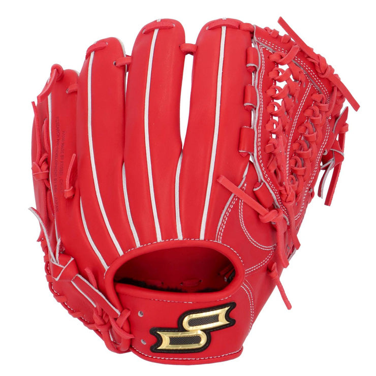 proedge 赤 レザー 硬式グローブ 収納袋付き proedge 赤 レザー 硬式