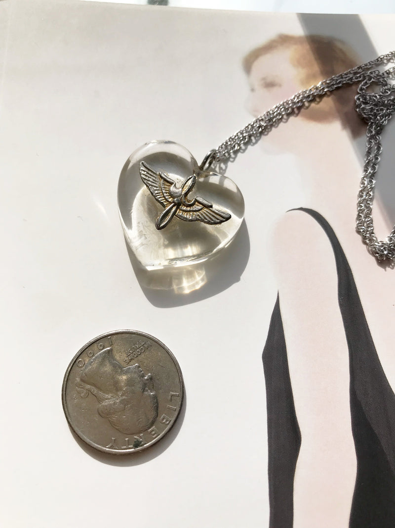40s ARMY AIR FORCE スウィートハートジュエリー ネックレス