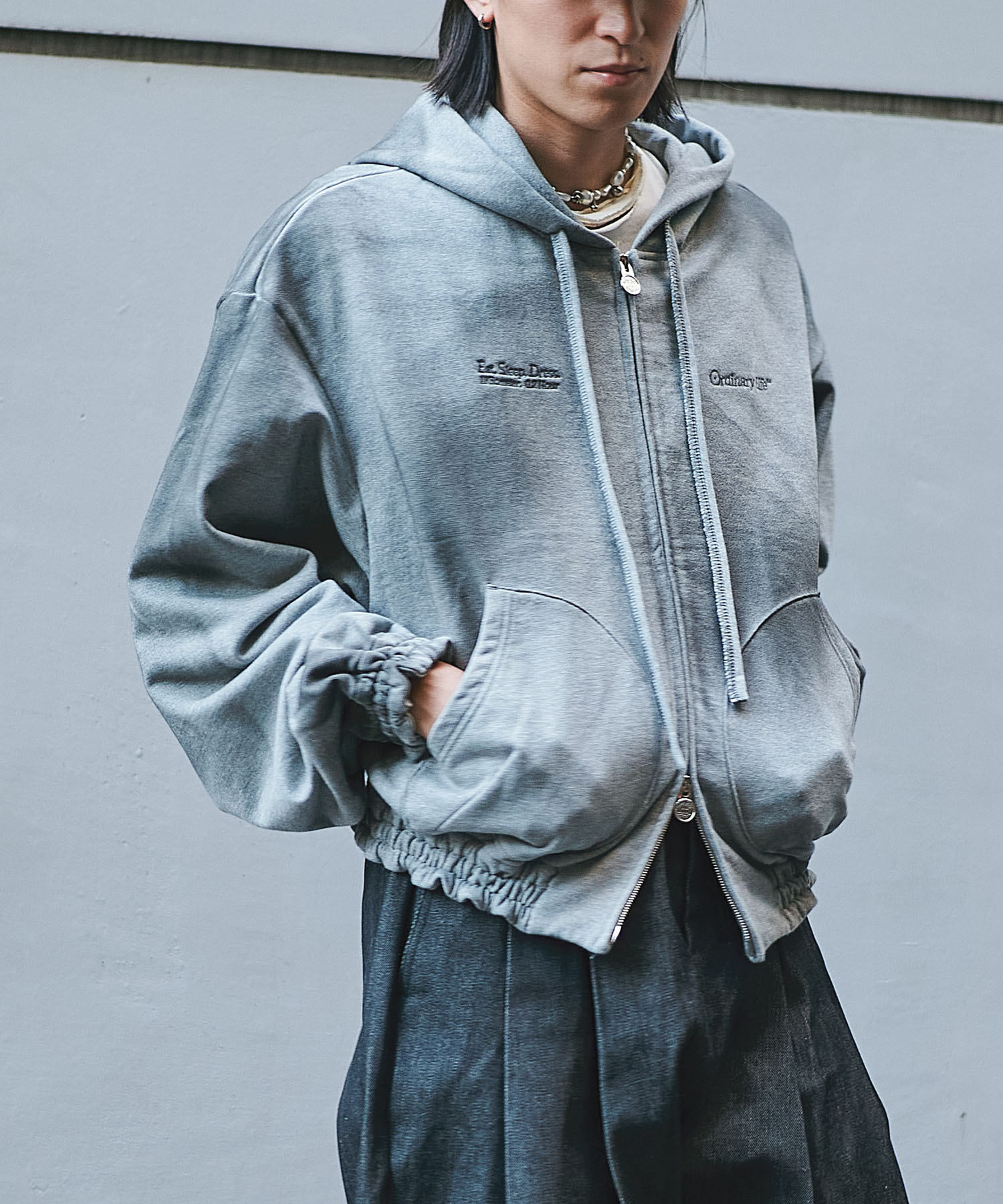 別注 ORDINARY OLD STYLE ZIP HOODIE｜SHINYAKOZUKA