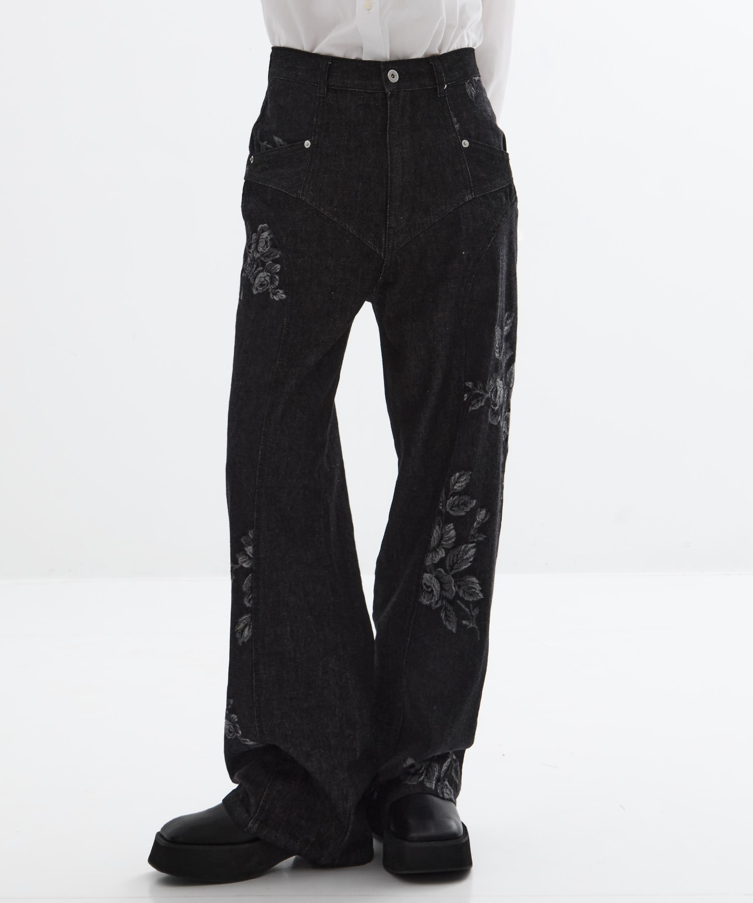 別注 ROSE DENIM PANTS(34 BLACK): FETICO: WOMENS｜ STUDIOUS ONLINE