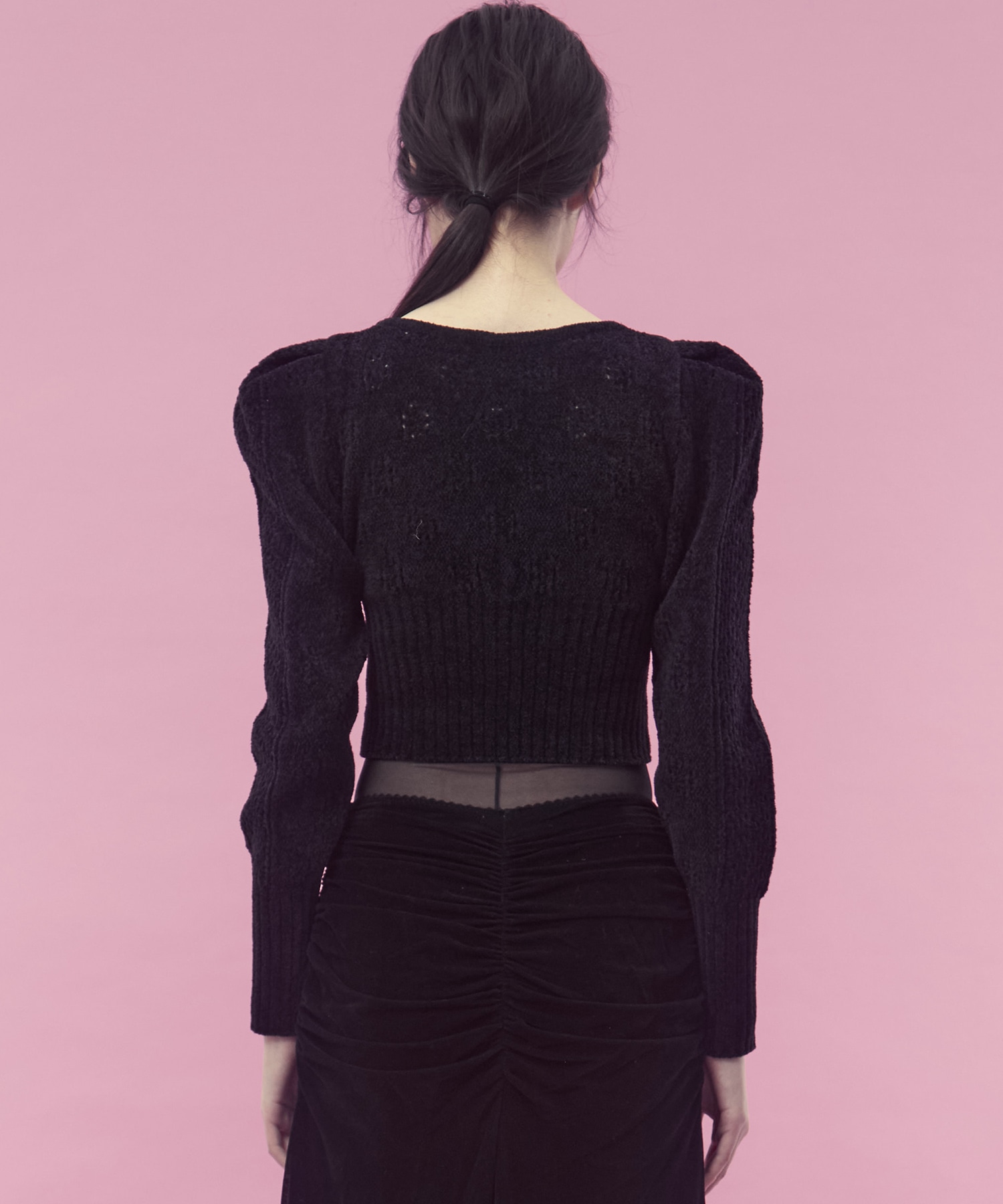 Mole knitted jumper(36 BLACK): FETICO: WOMENS｜ STUDIOUS ONLINE