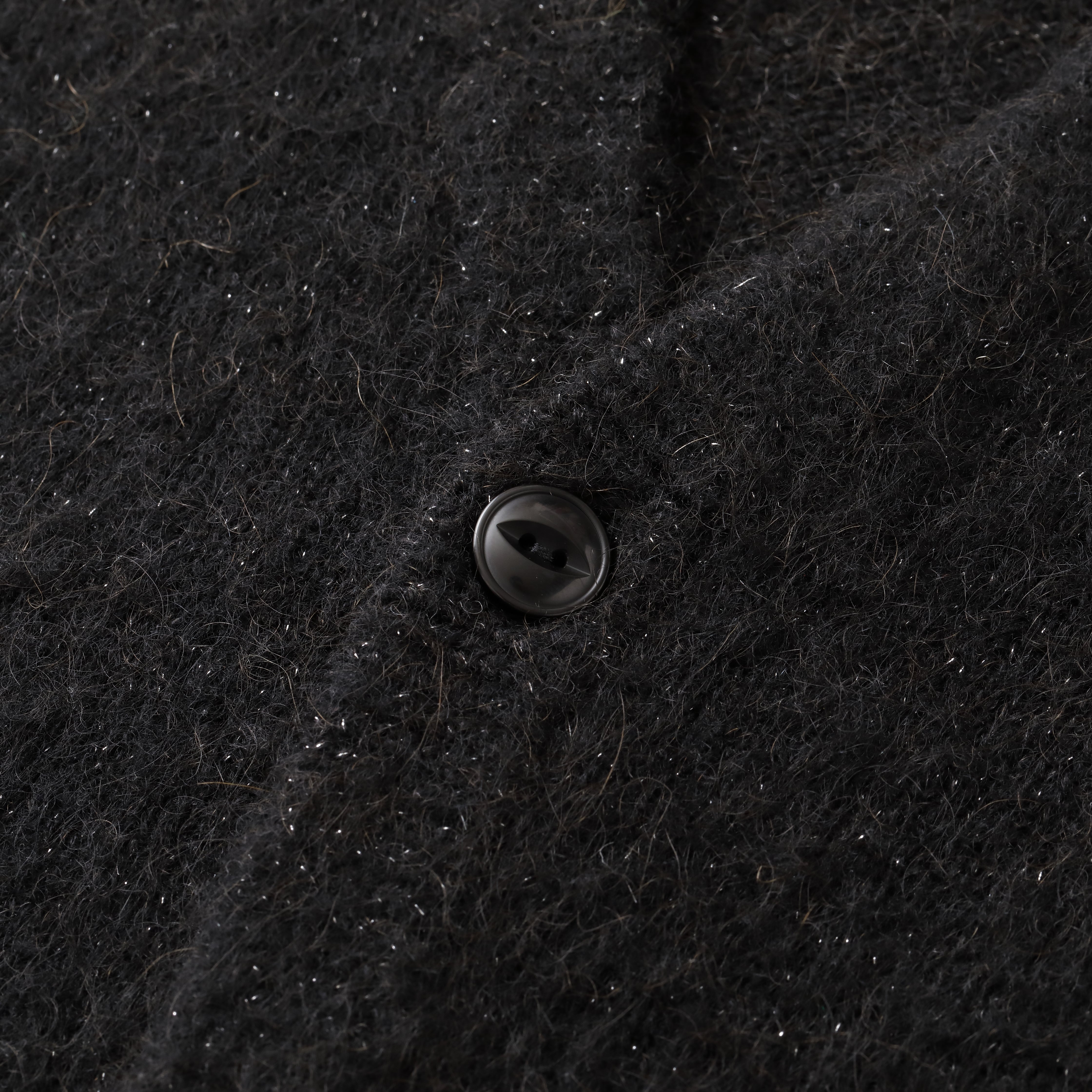 S.F.C LAME MOHAIR CARDIGAN - BLACK – STUDY SHOWROOM STORE