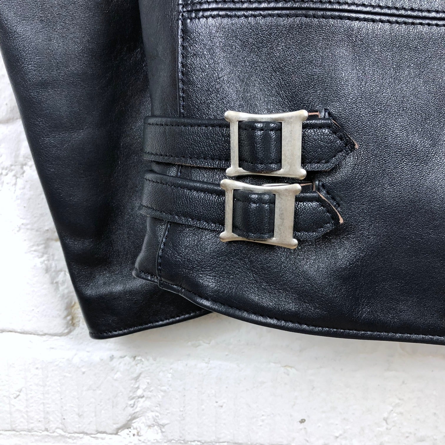 ad-02l double riders jacket (sheep) dark navy | addict clothes