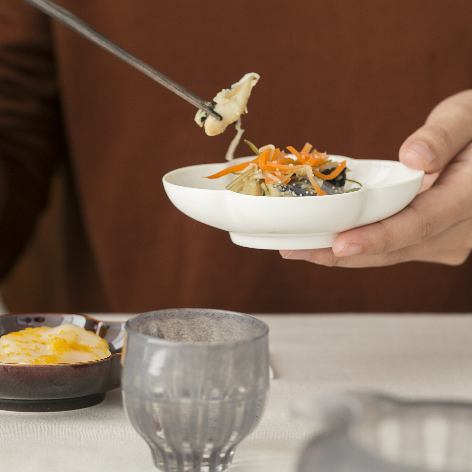 瑞々/木瓜長鉢4寸 4個組 -普段使いにも、ハレの日にも似合う器