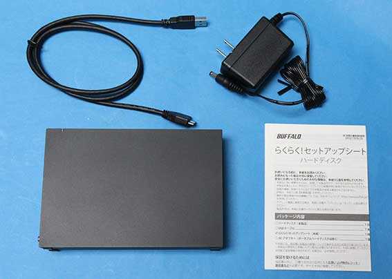 バッファロー 外付けハードディスク 4TB HD-AD4U3 Amazon版（HD-LE4U3