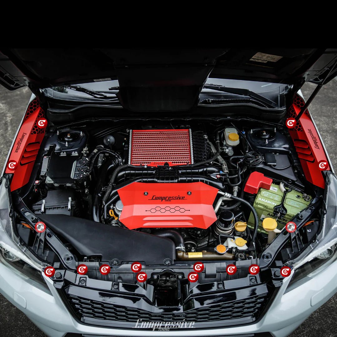 Compressive Engine Dress-up Clips for Subaru Forester 2014