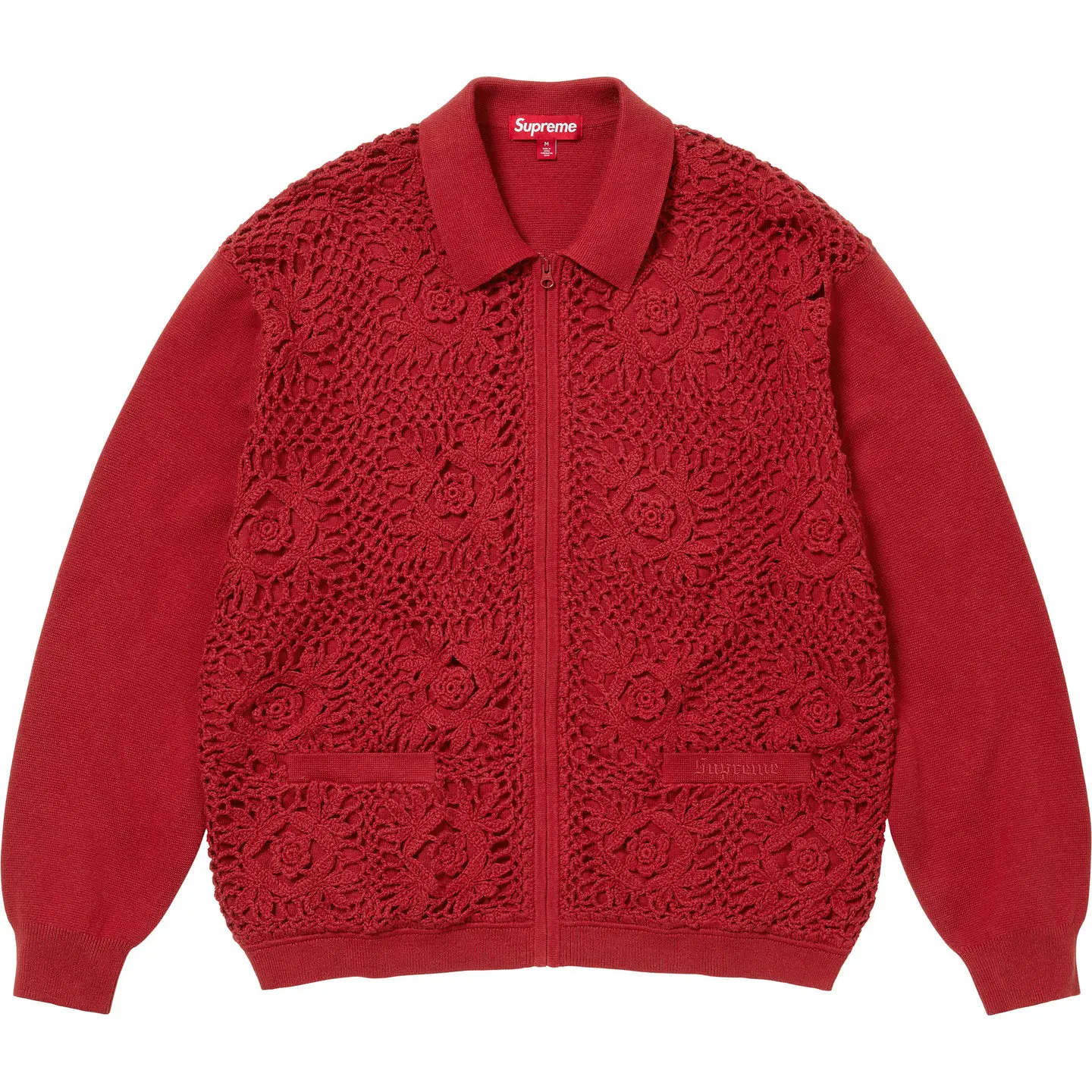 Crochet Zip Up Cardigan | Supreme 25ss