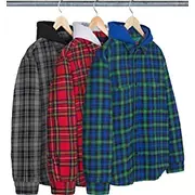 Tartan Flannel Hooded Shirt | Supreme 23fw