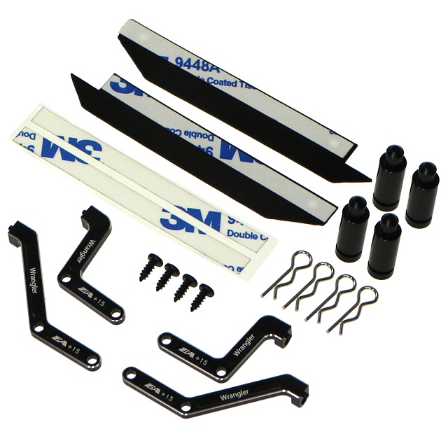 ALボディ&バンパーリフトアップセット15mmUP：MINI-Z 4X4ラングラー用