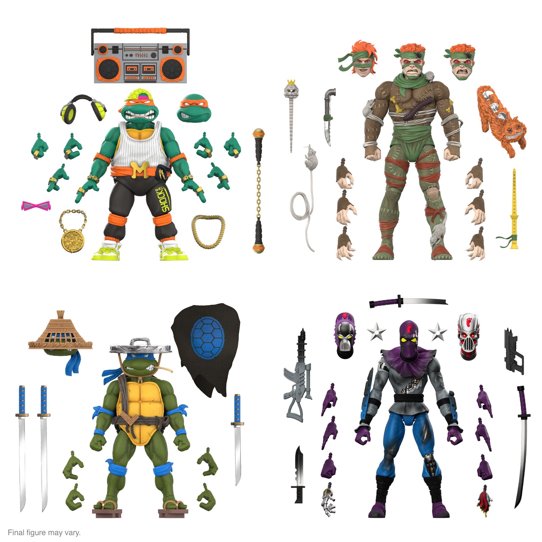 Teenage Mutant Ninja Turtles ULTIMATES! Wave 11 - Rat King, Rapper Mik