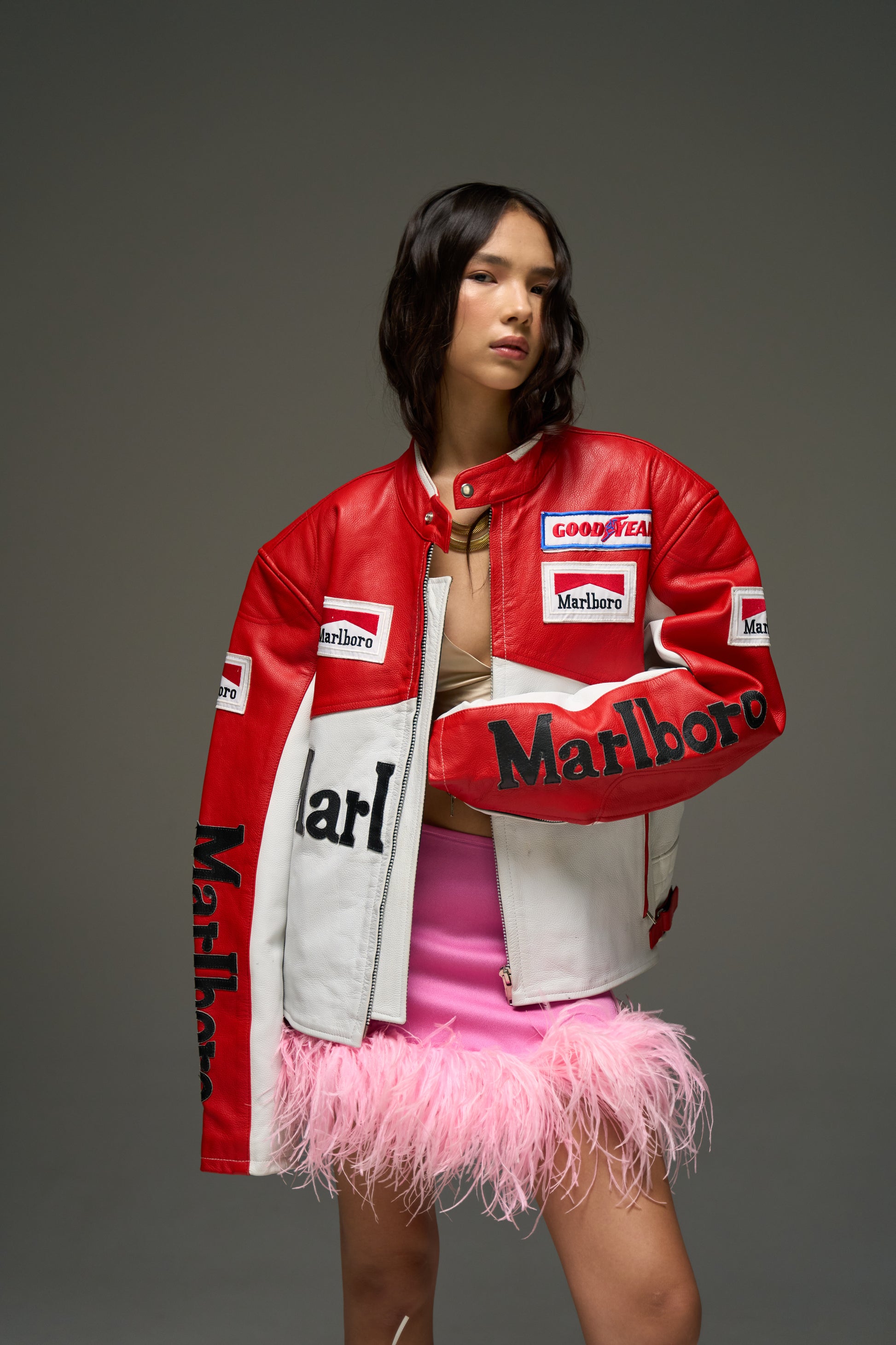 Vintage Marlboro Leather Moto Jacket – SUTAY