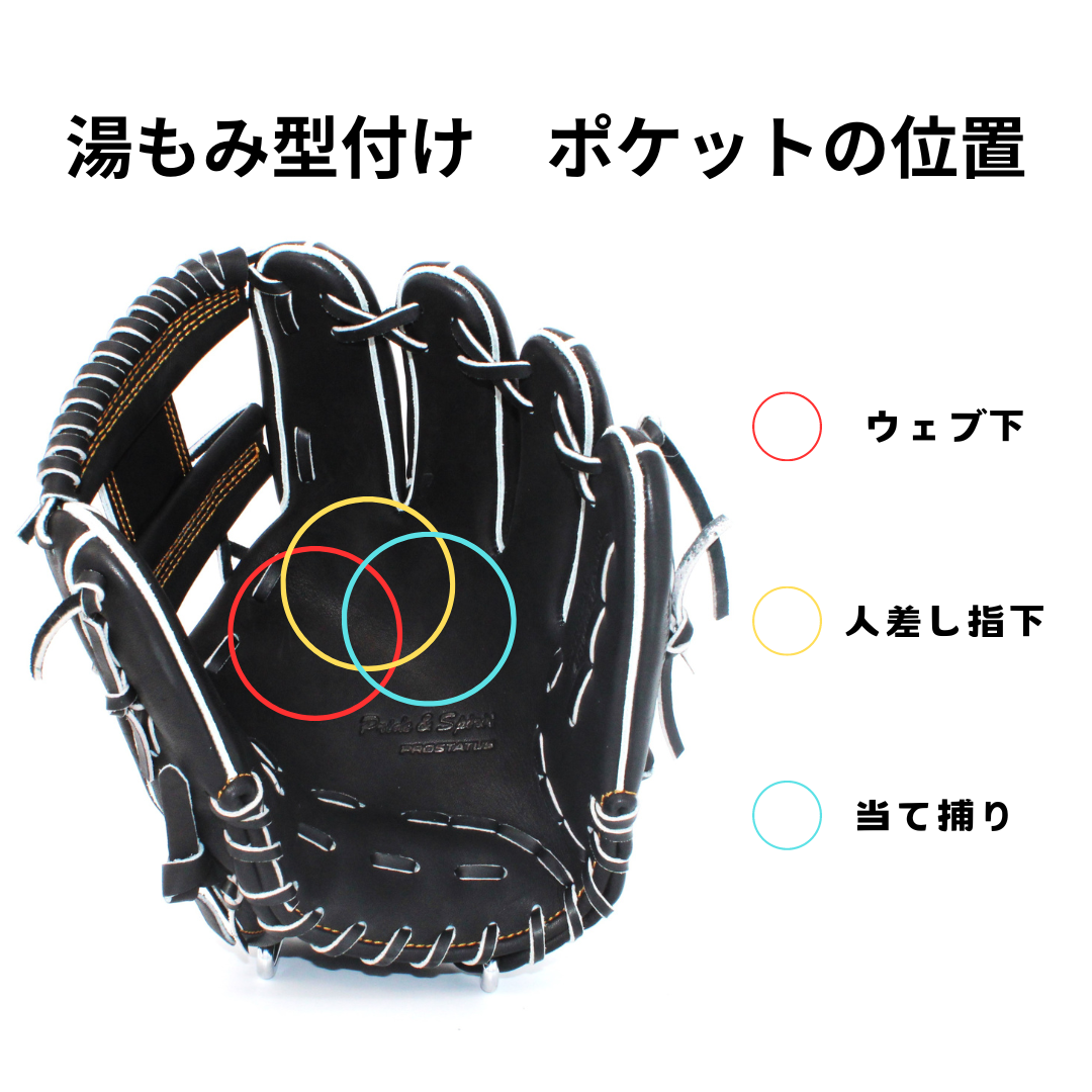 型付け済み〉【Gorilla sports】 硬式用グラブ 内野手用 当て挟み型